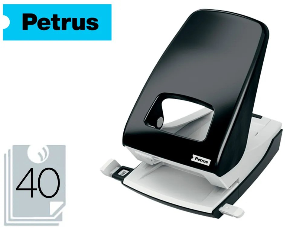 Furador Petrus 95, Capacidade 40 Folhas