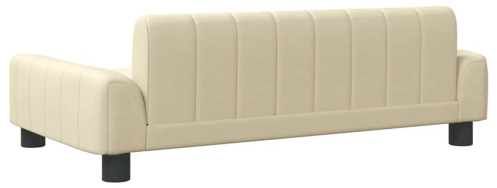 Sofá infantil 90x53x30 cm tecido cor creme