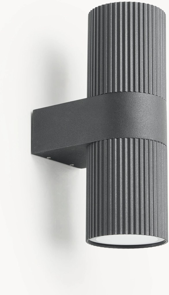 Candeeiro de parede com luz ascendente e descendente para exterior Kyklop Ripple