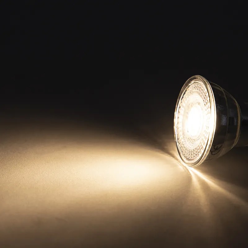 Conjunto de 5 lâmpadas LED reguláveis em 3 etapas GU10 5W 260lm 2700K