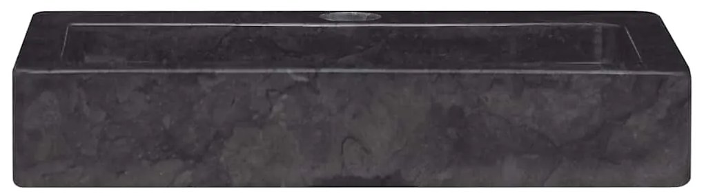 Lavatório de parede 38x24x6,5 cm mármore preto