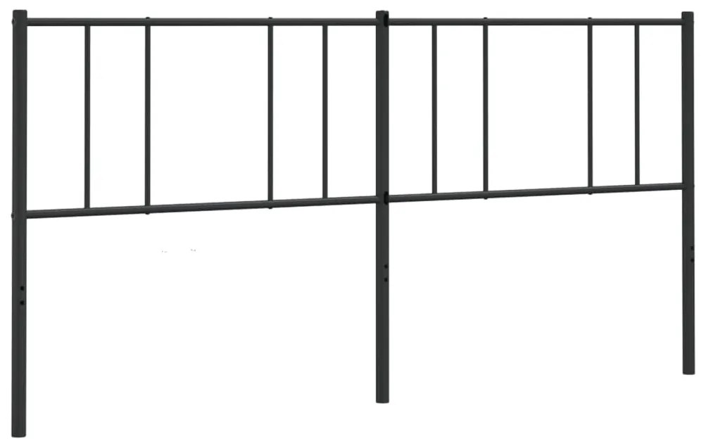 Cabeceira de cama 200 cm metal preto