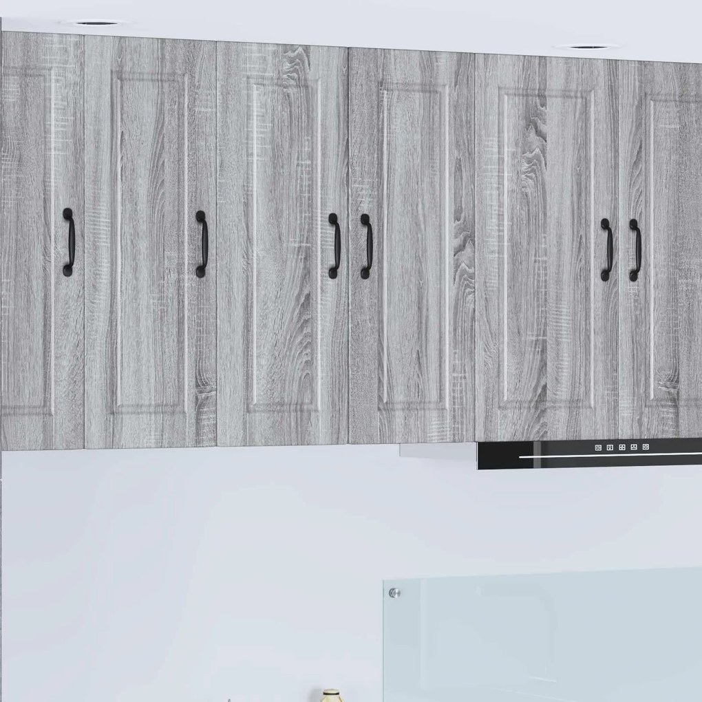 vidaXL Armário de Cozinha com prateleira Cinza Sonoma 30 x 31 x 80 cm