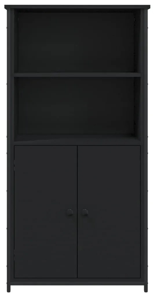 Aparador alto 62x36x121,5 cm derivados de madeira preto