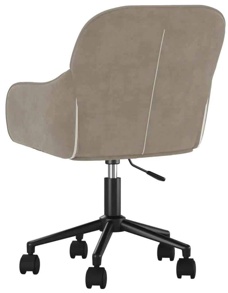 Cadeiras de jantar giratórias 2 pcs veludo cinzento-claro