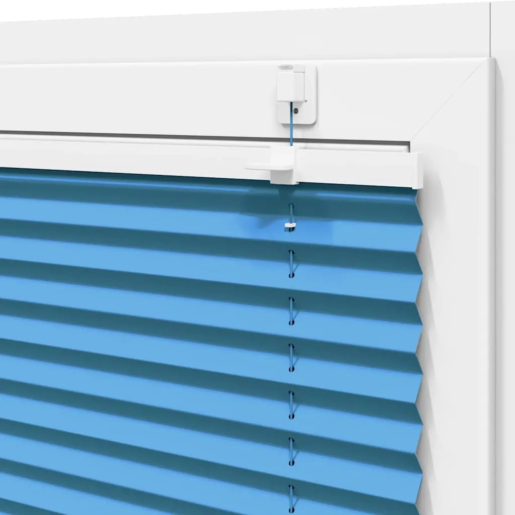 Azul Plissada Cega 90x150 cm Largura Tecido 89,4 cm Poliéster