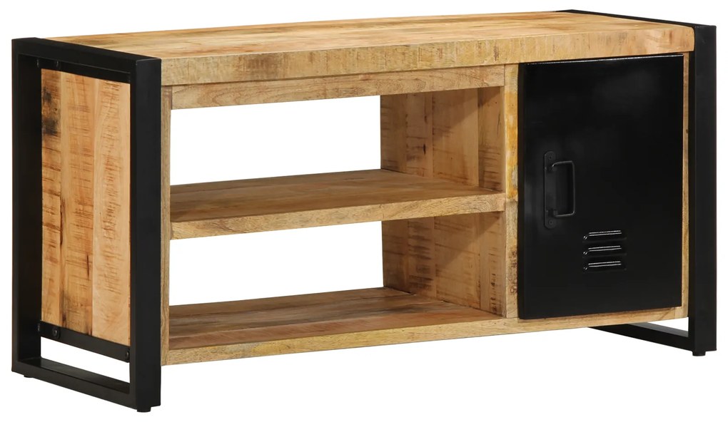 vidaXL Banco de Sapato 100x40x50 cm Madeira Maciça de Mangueira