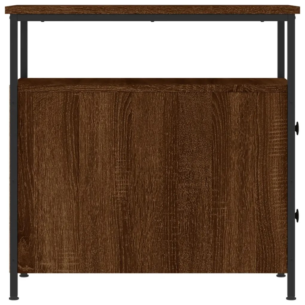 Mesa de cabeceira derivados de madeira carvalho castanho