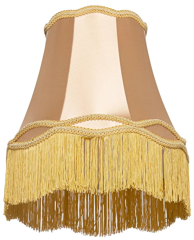 Abajur de tecido dourado 30 cm - Granny Retro