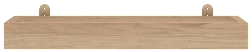 Prateleiras de parede 2 pcs 60x15x4 cm madeira de teca maciça