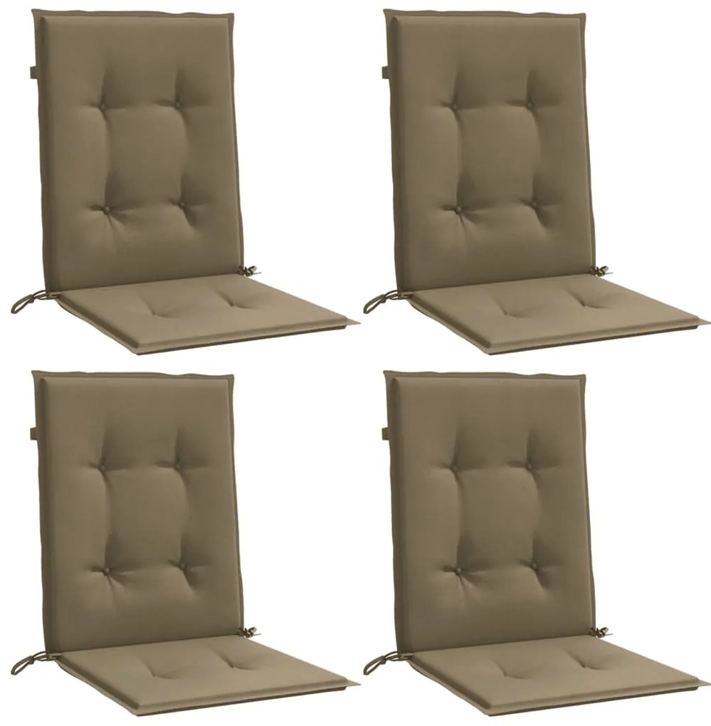 Almofadões lombares p/cadeiras 4pcs 100x50x4 cm mesclado tecido