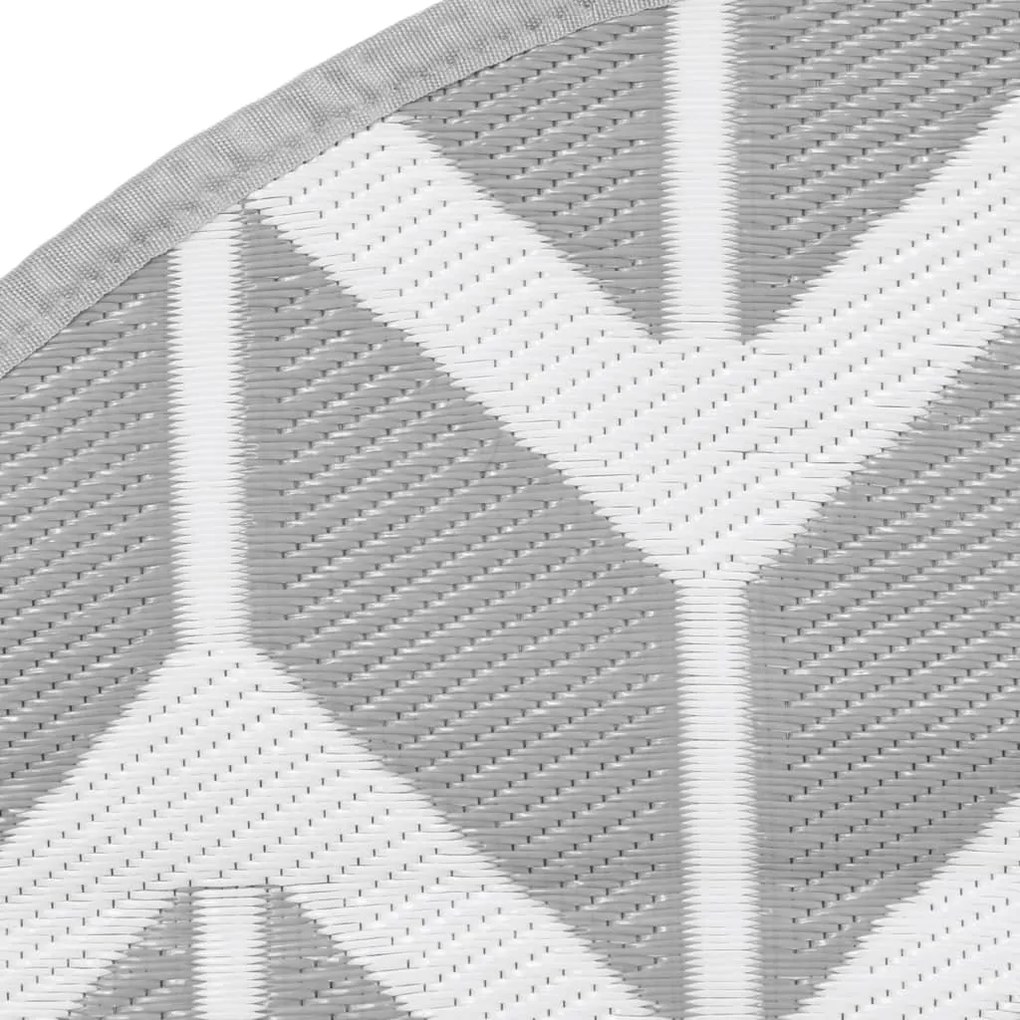 Tapete de exterior Ø160 cm ARAKIL PP cinzento
