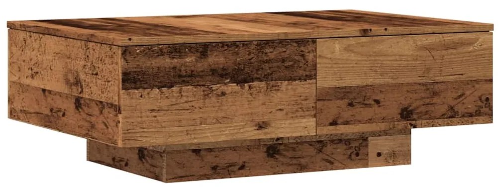 Mesa de centro 90x60x31 cm derivados de madeira madeira velha