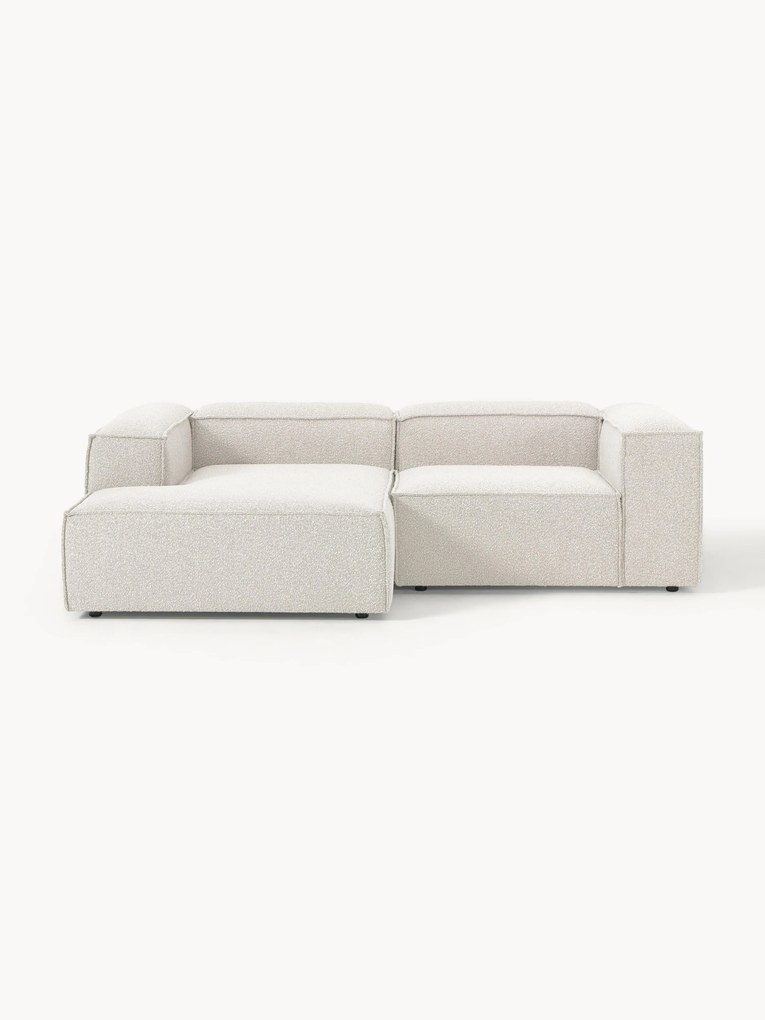 Sofá de canto modular em bouclé Lennon (3 lugares)