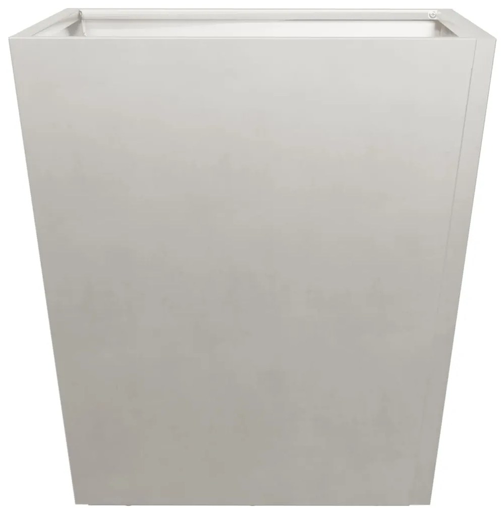 Vaso/floreira de jardim 2 pcs 40x40x40 cm aço inoxidável