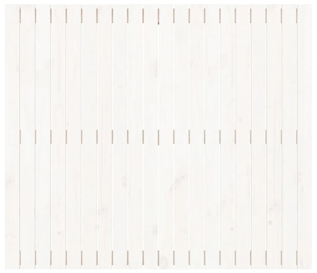 Cabeceira de parede 127,5x3x110 cm pinho maciço branco