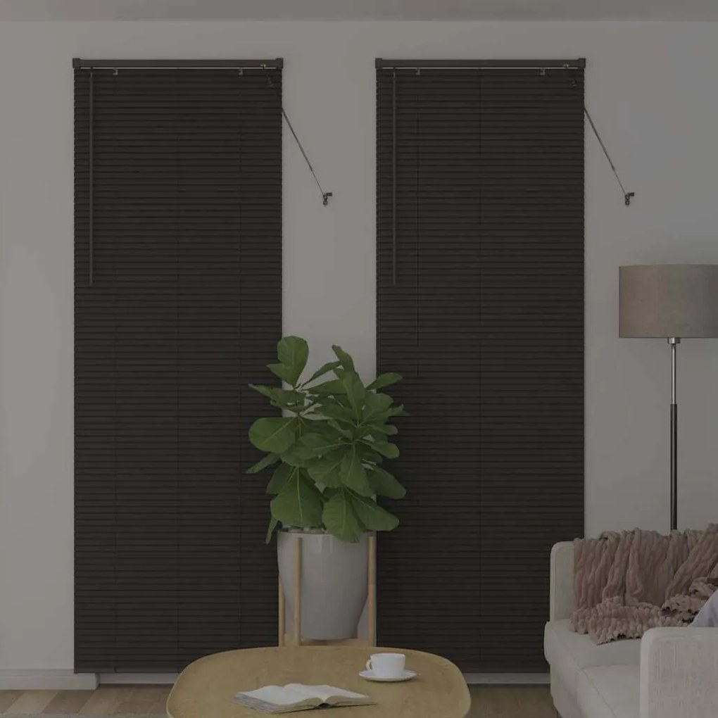 Persiana de Janela Cinzento-escuro 80 x 130 cm Alumínio