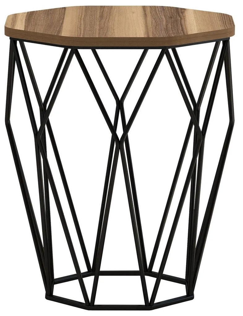 Mesa de Apoio Sofya – Noz Preto – 46cm x 57cm x 46cm
