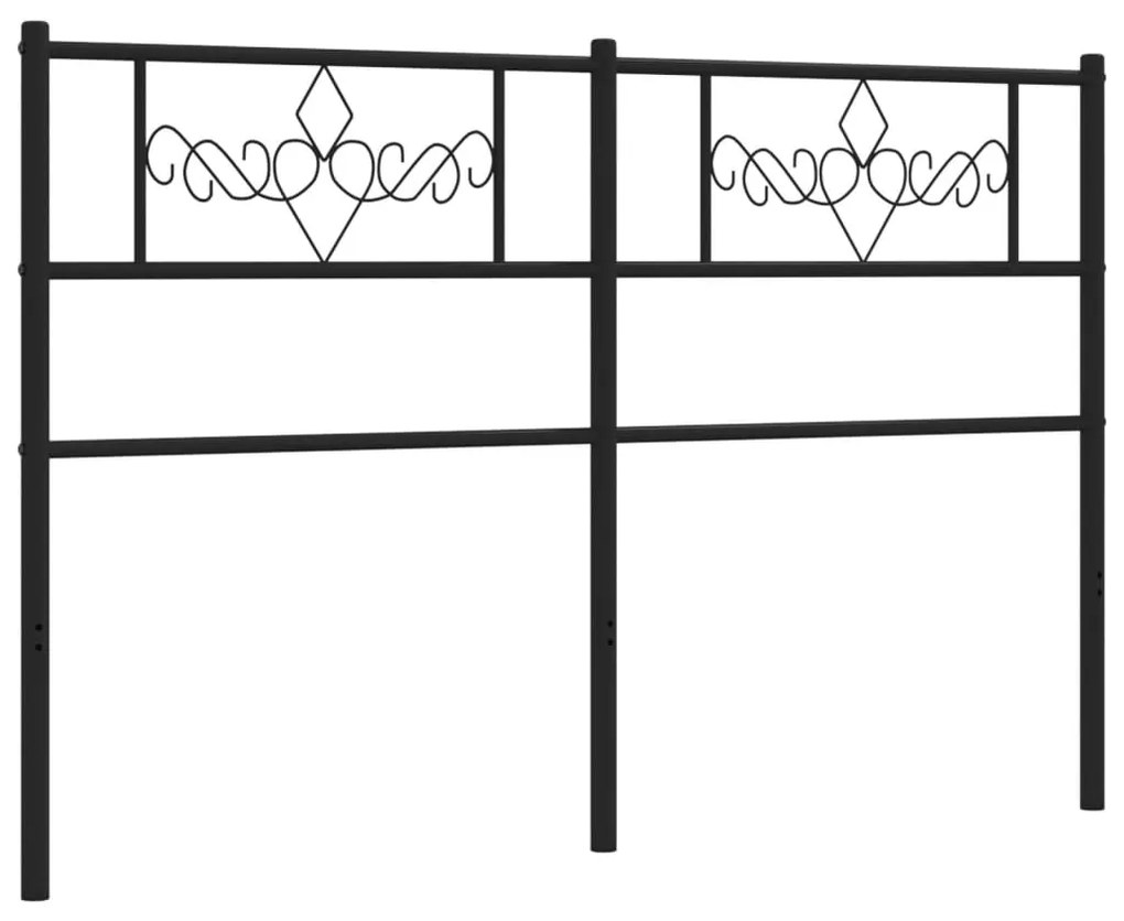 Cabeceira de cama 140 cm metal preto