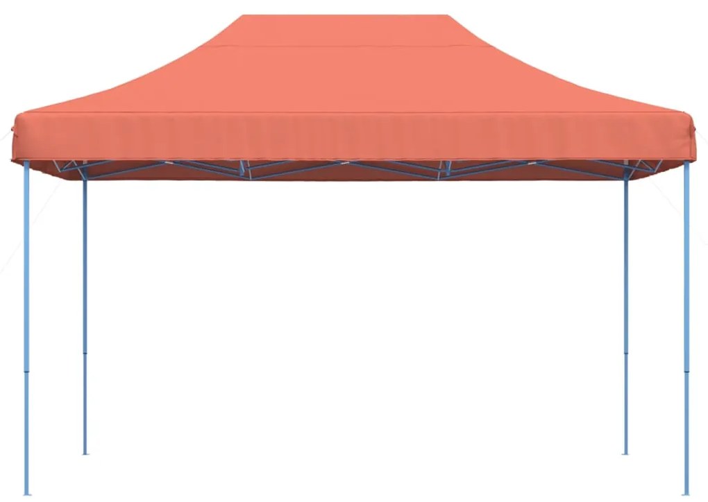 Tenda para festas pop-up dobrável 410x279x315 cm terracotta