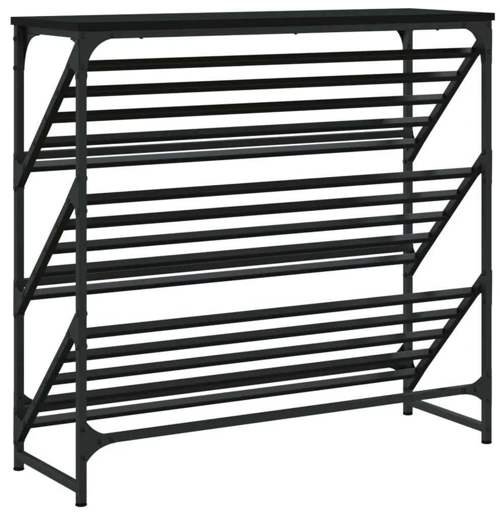 Sapateira 90x30x85 cm derivados de madeira preto