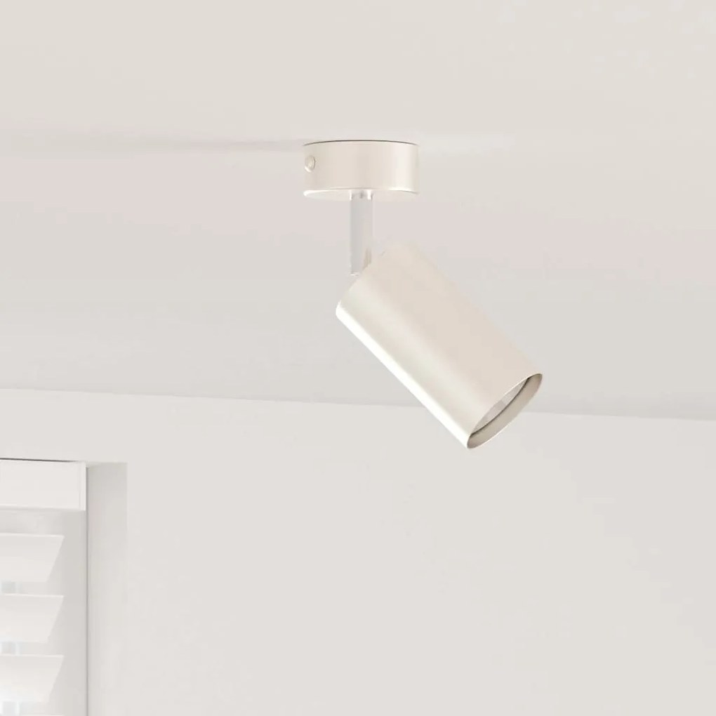 vidaXL Foco de teto com holofotes Níquel 6 x 6 x 16 cm Metal