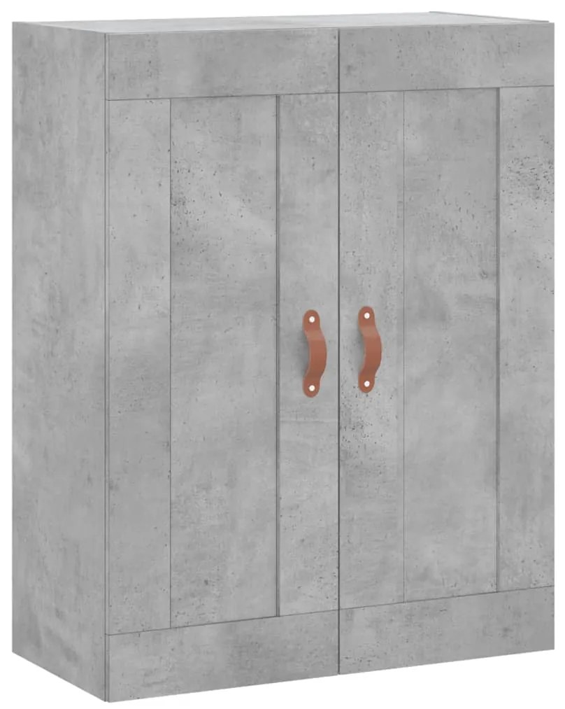 Móveis de parede 2 pcs derivados de madeira cinzento cimento