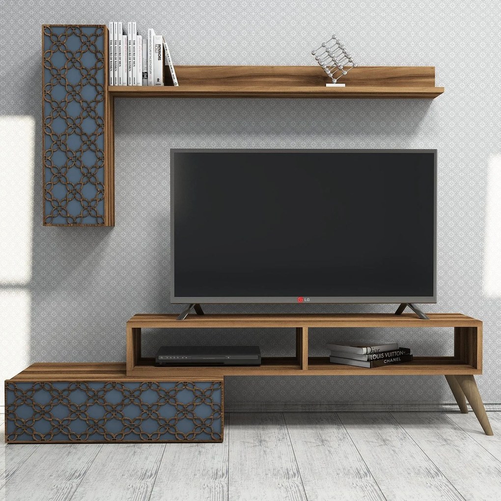 Unidade TV Planet – Nogueira – 150 x 37,8 x 37,2 cm