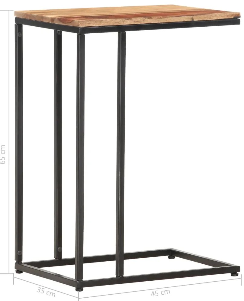 Mesa de apoio 35x45x65 cm madeira maciça