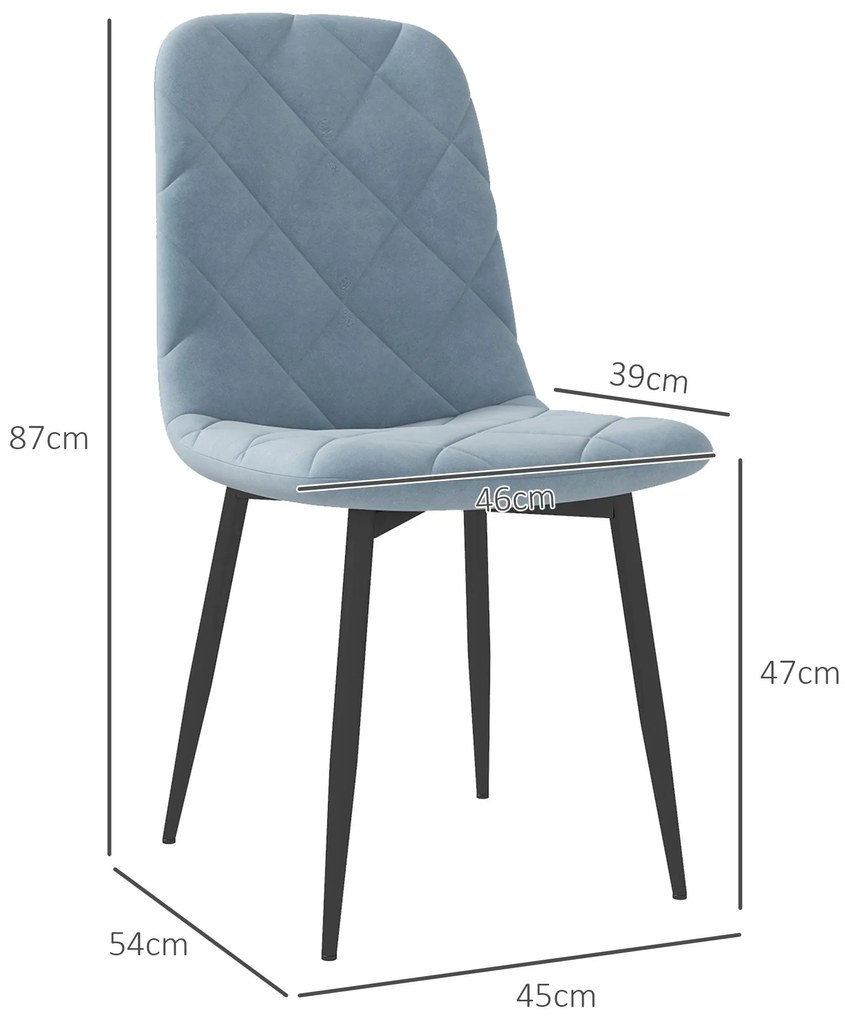 Conjunto de 4 Cadeiras de Jantar Modernas Cadeiras de Cozinha Estofada