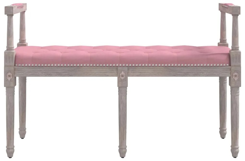 Banco 110x40x70 cm veludo rosa