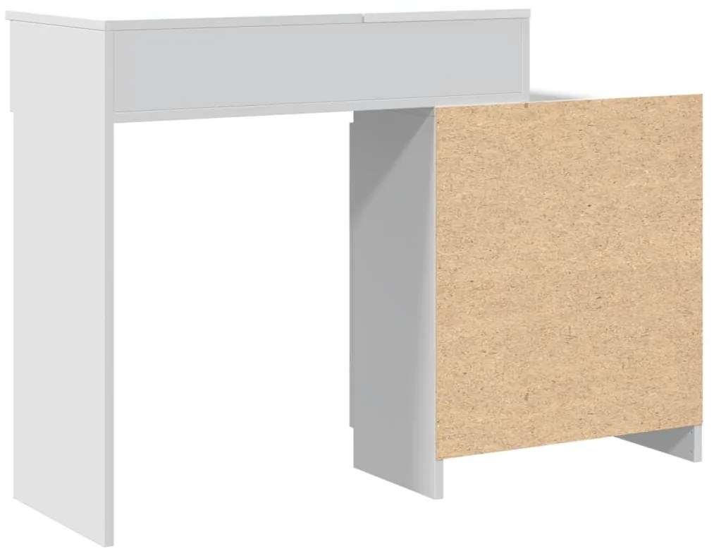 Toucador com LED 115x37x110,5 cm branco
