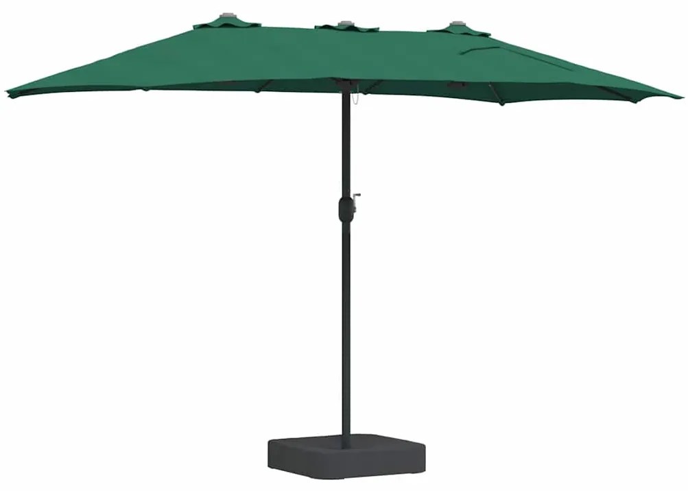 Guarda-sol de Jardim Verde 385 x 209 x 244 cm tecido