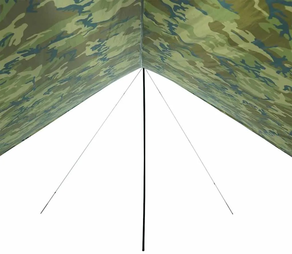 Lona de campismo 462x306x211 cm impermeável camuflagem