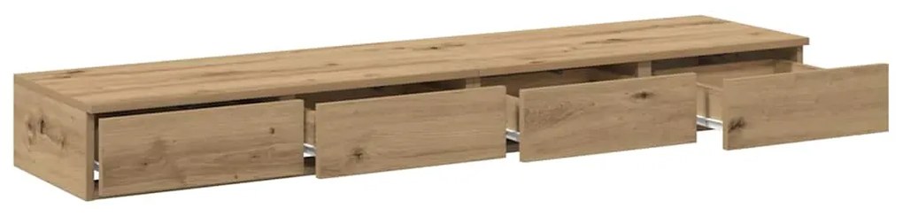 Camas de armazenamento Carvalho Artisan 160x36,5x16,5 cm Madeira desen