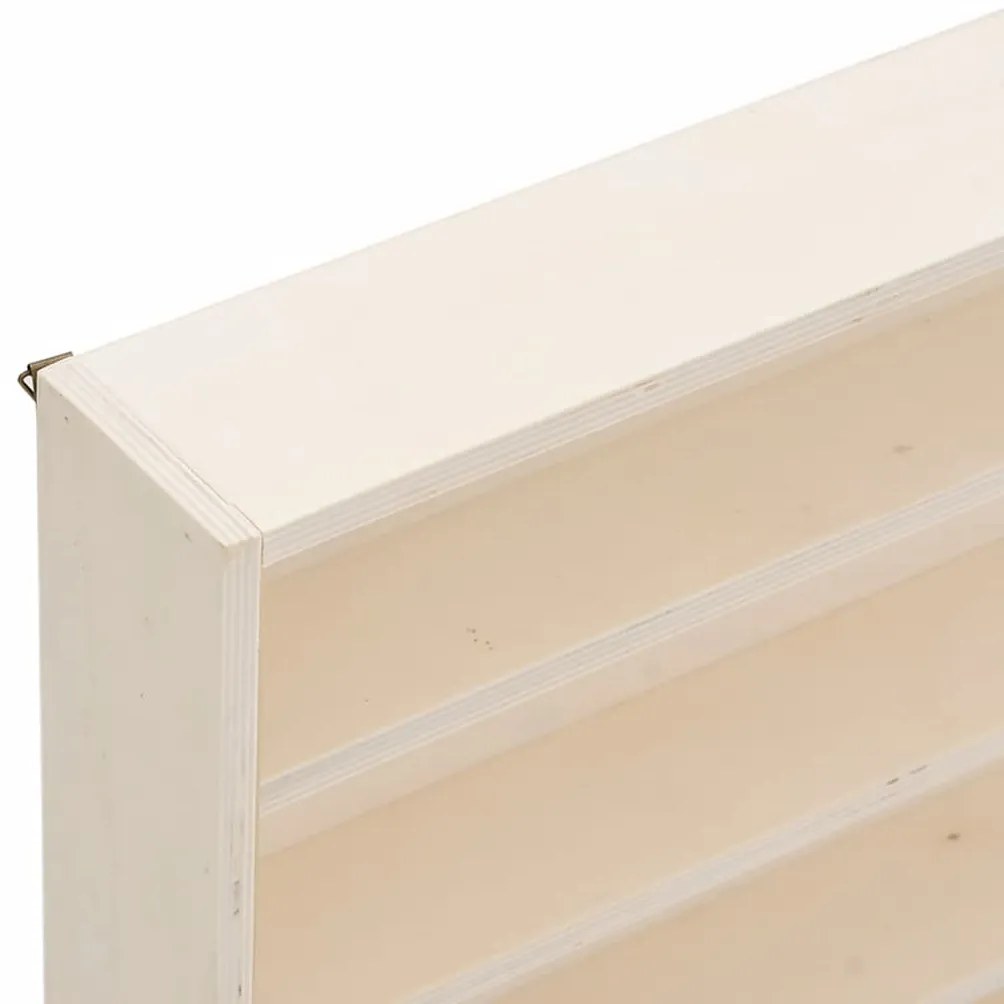 Vitrine de colecionador de madeira com portas 100x8,5x37 cm