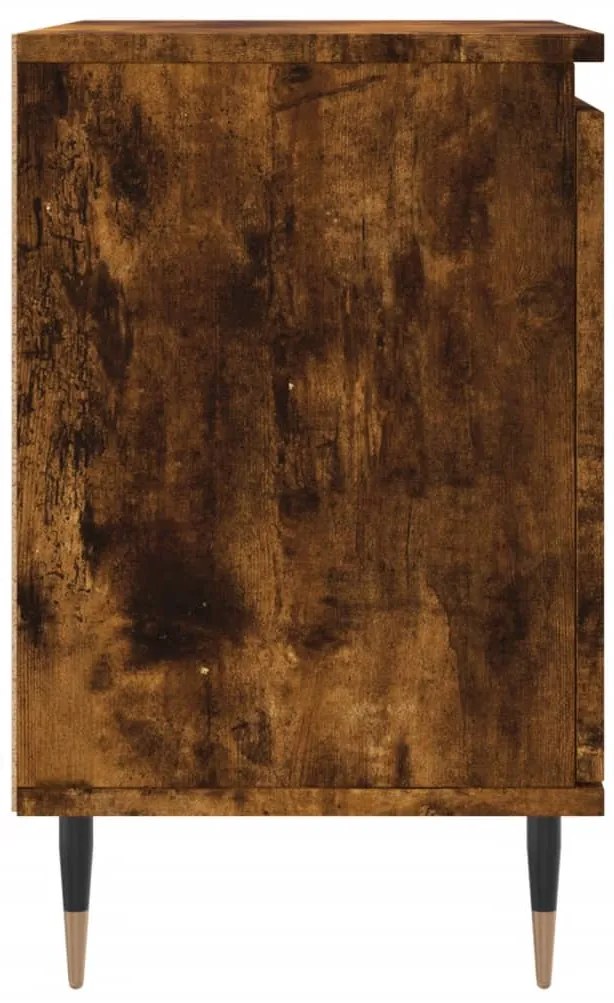 Mesa de cabeceira 40x30x50 cm deriv. madeira carvalho fumado