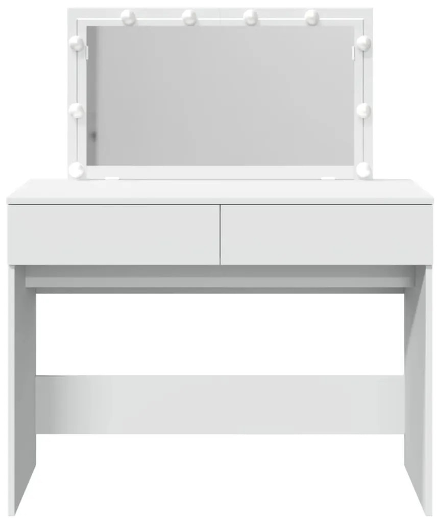 Toucador com LEDs 100x40x120 cm branco