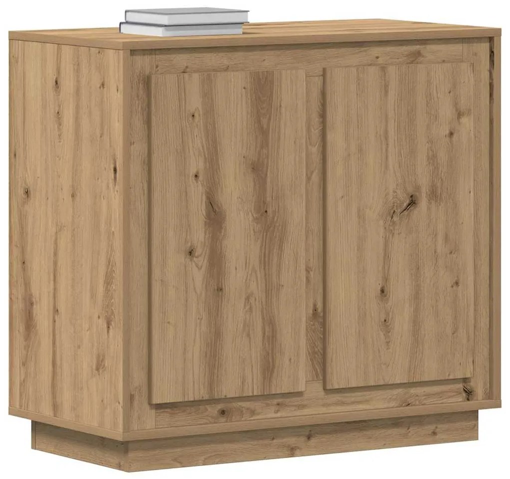 Estante vidaXL Artisan Carvalho 80x34x75 cm Madeira de engenharia