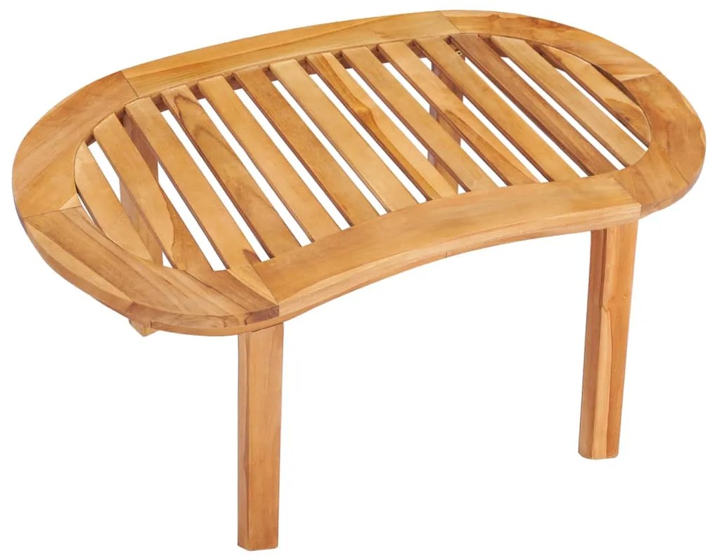Mesa de centro 90x50x45 cm madeira de teca maciça