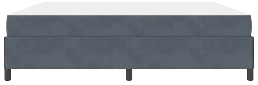 Estrutura da Cama Branco e Cinza Claro 200 x 200 cm Veludo