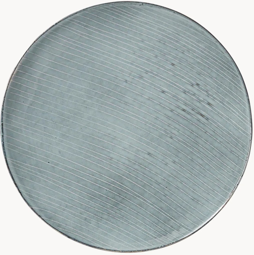 Pratos de jantar artesanais Nordic Sea, conjunto de 4