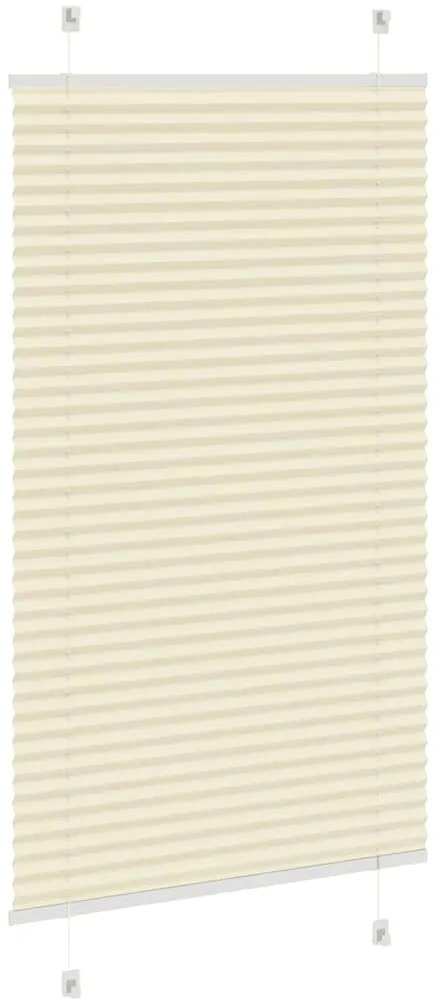 Creme Plissada Cega 70x100 cm Largura Tecido 69,4 cm Poliéster