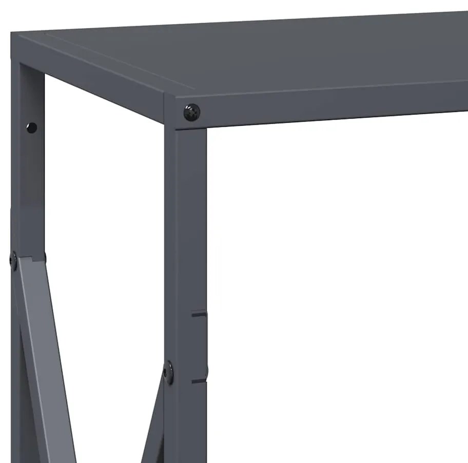 Suporte para lenha 34x25x70 cm aço laminado a frio antracite