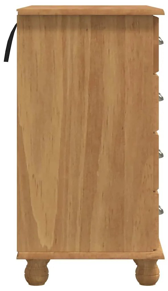 Mesa 'ASKIM'com Gavetas 95x40x75 cm Madeira Maciça de Pinus