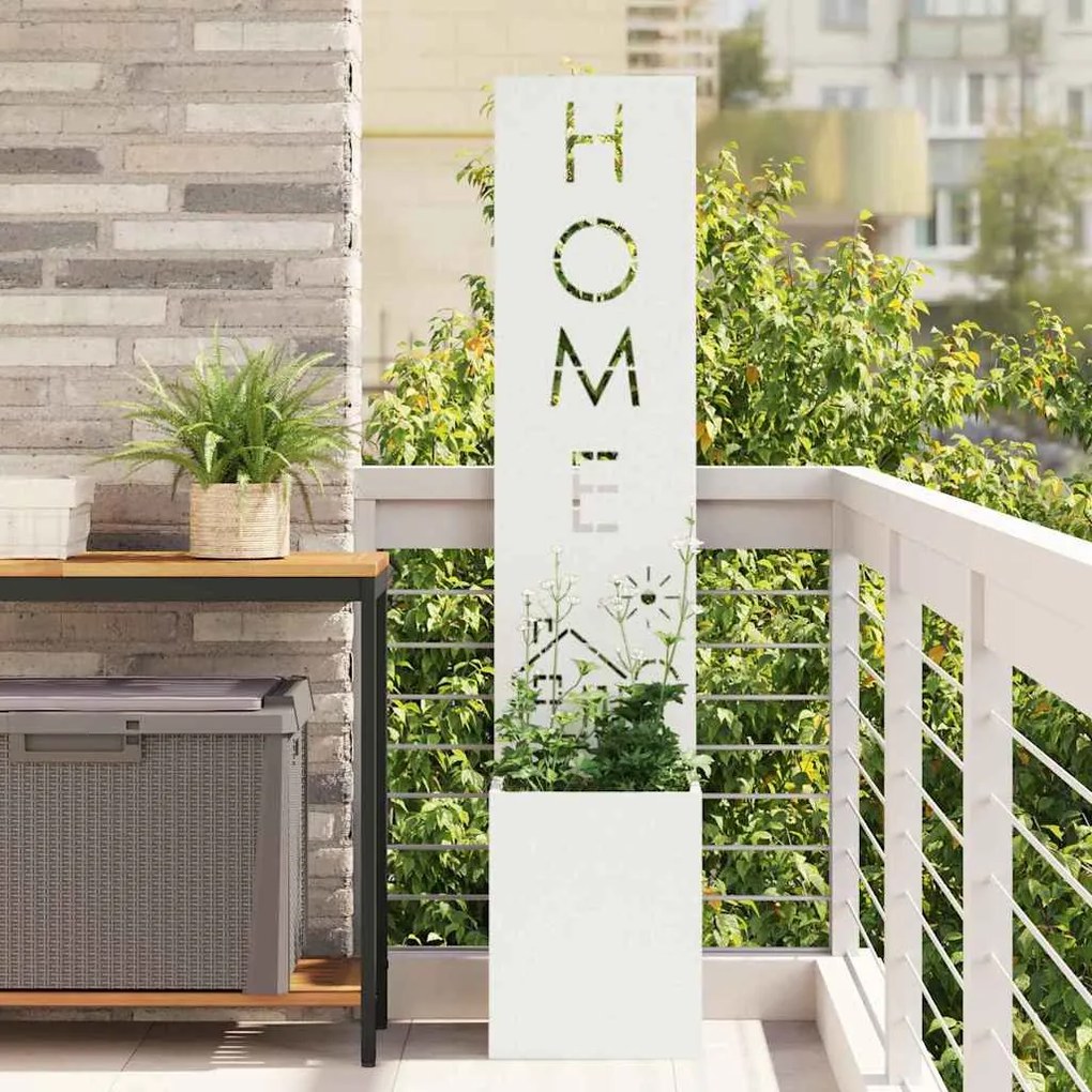 vidaXL Tela de Privacidade para Jardim Branco 32 x 32 x 150 cm