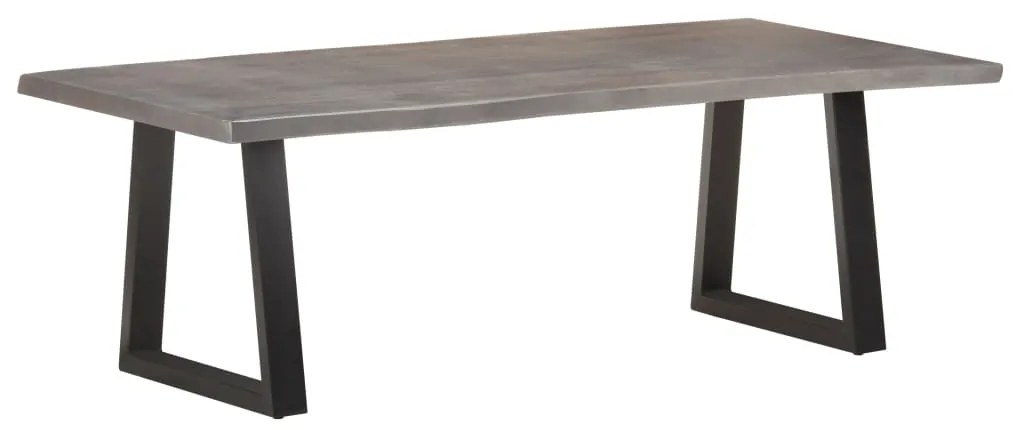 vidaXL Mesa de centro com arestas vivas 115x60x40 cm acácia maciça