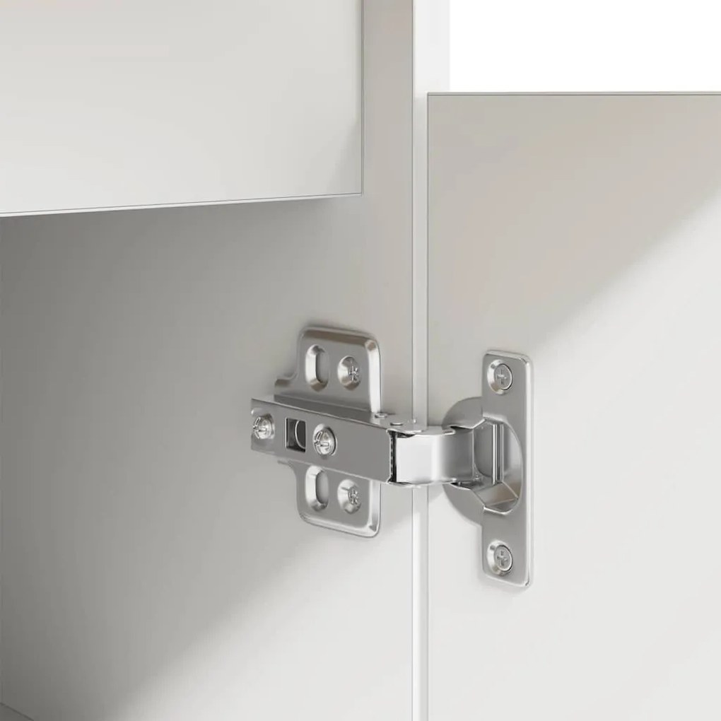 Mesa vidaXL Branca 140x49x76 cm Madeira engenheirada