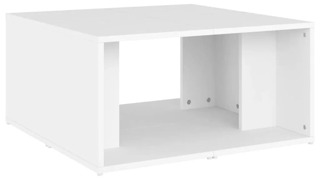 Mesas de centro 4 pcs 33x33x33 cm contraplacado branco