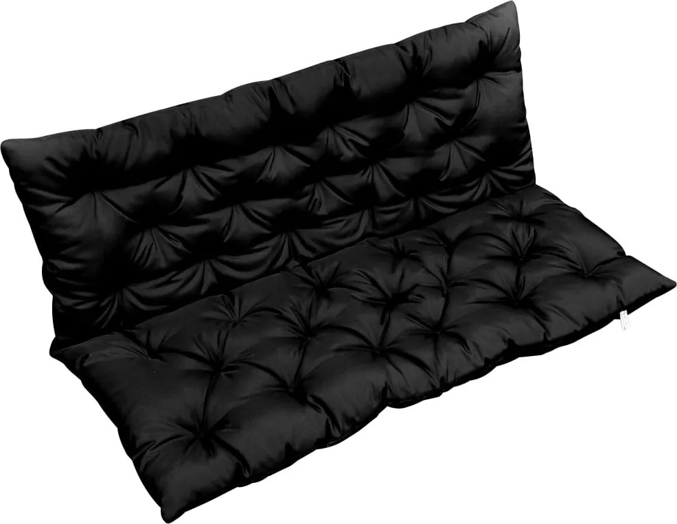 Almofadão p/ cadeira de baloiço 120 cm tecido preto